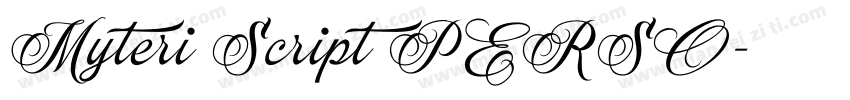 Myteri Script PERSO字体转换